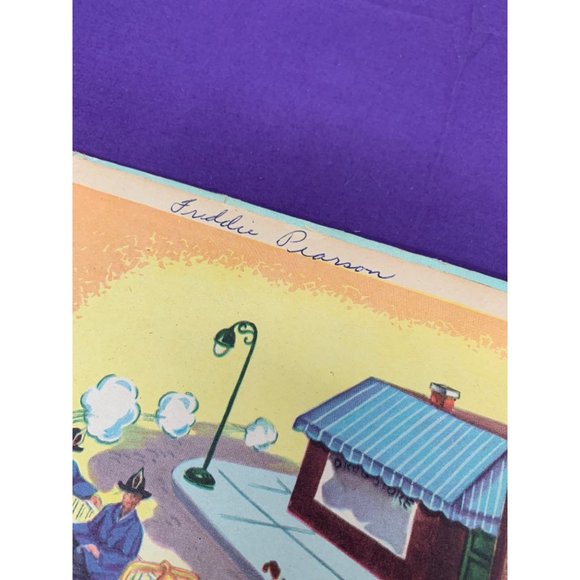 Number Nine The Little Fire Engine 1050 A Rand McNally Book Elf Book FAIR - Picture 6 of 10